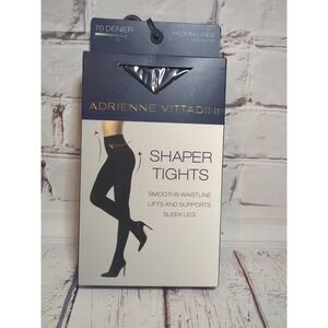 Adrienne Vittadini Women's Body Shaper Tights (Black)  M/L